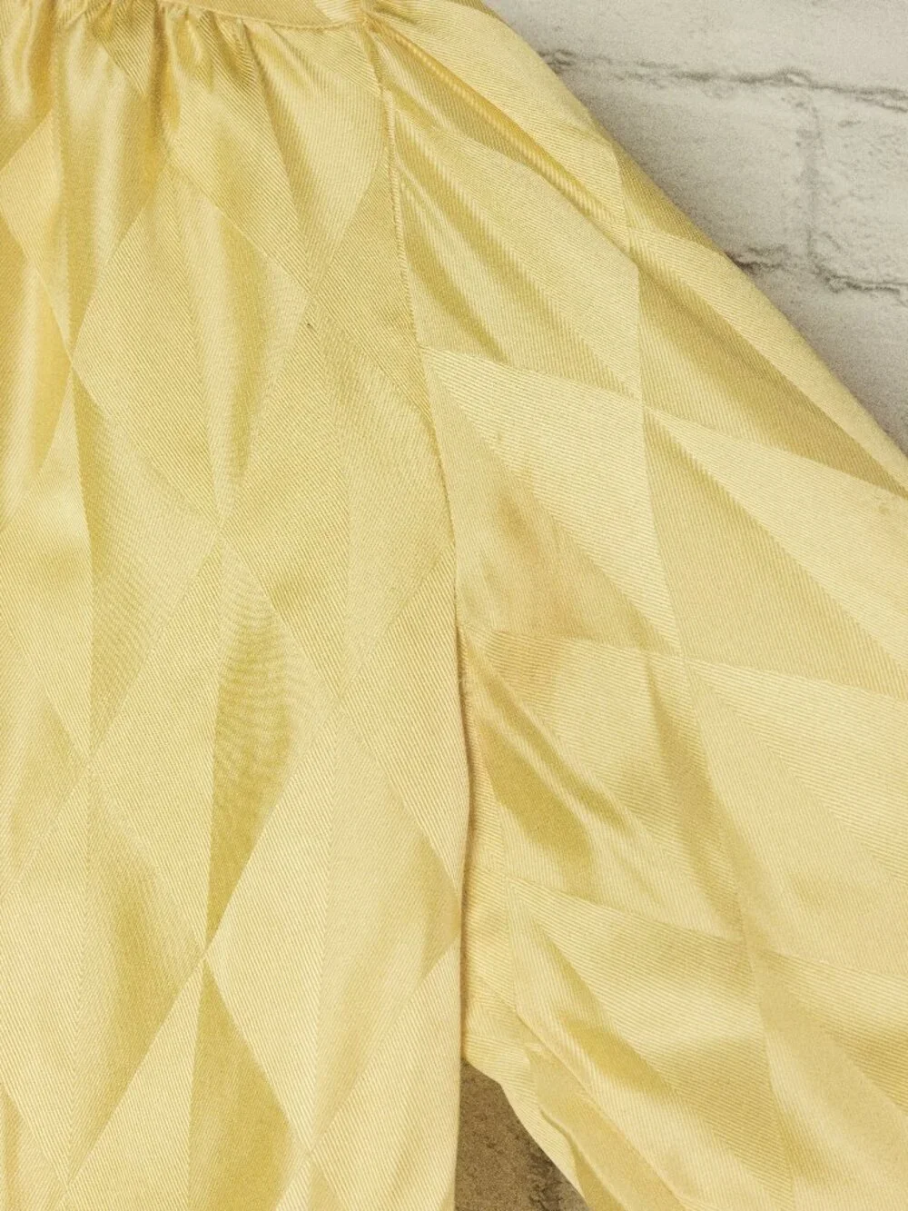 Vintage Silk Bellino Blouse (Yellow) - Picture 3 of 8